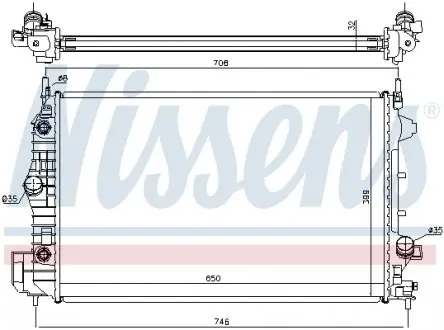 63113A Радиатора NISSENS подбор по vin на Brocar