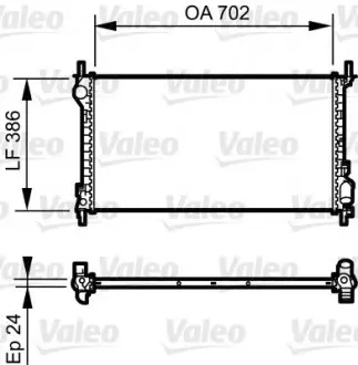 735167 Радіатор VALEO підбір по vin на Brocar
