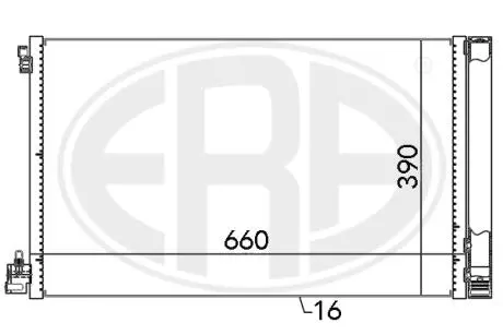 667049 Радіатор ERA підбір по vin на Brocar
