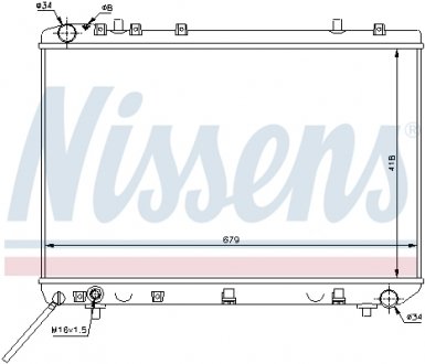 61668 Радіатор NISSENS підбір по vin на Brocar