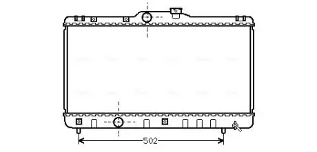 TOA2147 Радіатор AVA COOLING підбір по vin на Brocar