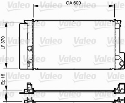 735250 Радиатора VALEO подбор по vin на Brocar