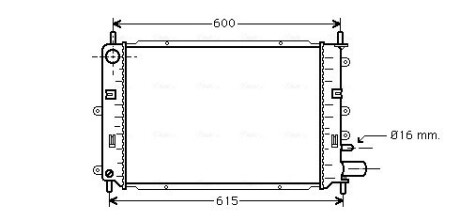 FD2152 Радиатор AVA COOLING подбор по vin на Brocar