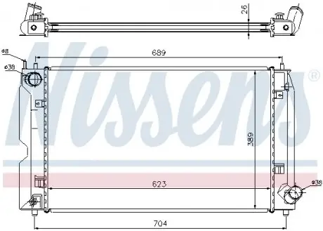 64647A Радиатор NISSENS подбор по vin на Brocar