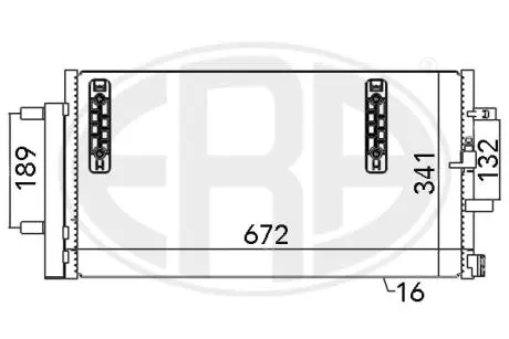 667048 Радіатор ERA підбір по vin на Brocar