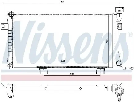 623556 Радиатора NISSENS підбір по vin на Brocar