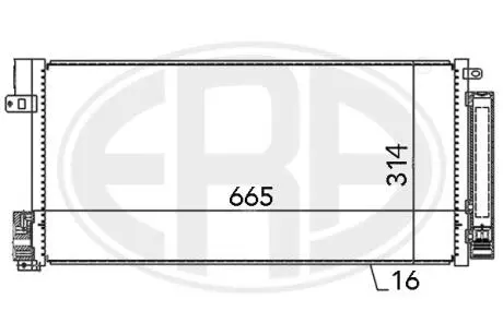 667004 Радіатор ERA підбір по vin на Brocar