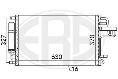 667101 Радіатор ERA підбір по vin на Brocar