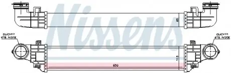96785 Радіатор інтеркулера MB E-class (W211) 02-09 NISSENS підбір по vin на Brocar