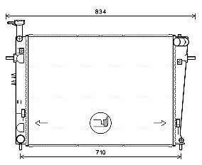 HY2387 Радиатор AVA COOLING підбір по vin на Brocar