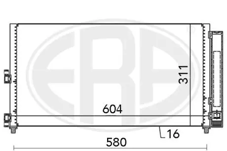667000 Радіатор ERA підбір по vin на Brocar
