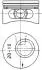 90245610 Поршень з кільцями OPEL 86.50 2.0 16V 20SEH/20XE/X20SE (вир-во KS) KOLBENSCHMIDT підбір по vin на Brocar