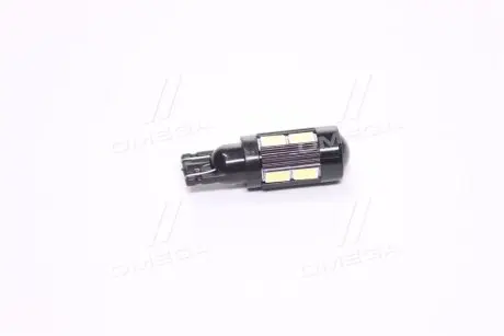 TMPL1180CH Лампа LED б / ц габарит, панель приладів, салон 12V T10 (W5W) W2.1x9.5D 10SMD CANBUS WHITE <TEMPEST> TEMPEST підбір по vin на Brocar