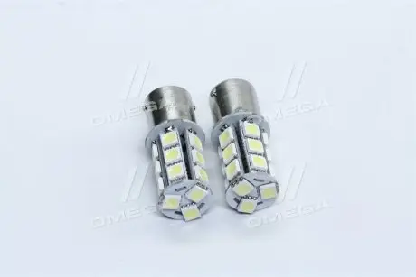 TP202S2512V Лампа LED покажчиків поворотів і стоп-сигналів (18SMD) BA15S 12V WHITE 2шт. блістер <TEMPEST> TEMPEST підбір по vin на Brocar