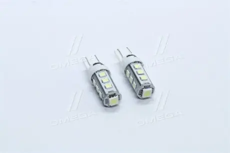 TP212T1012V Лампа LED б / ц габарит і панель приладів T10 13SMD W5W 12V WHITE 2шт. блістер <TEMPEST> TEMPEST підбір по vin на Brocar