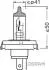 6418301B Автолампа Osram 6418301B Original R2 P45t-41 40 W 45 W прозрачная OSRAM підбір по vin на Brocar