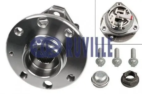 5347 Ступиця перед. ABS+ Opel Astra H, Astra H Gtc 1.2-2.0 01.04-05.14 RUVILLE підбір по vin на Brocar