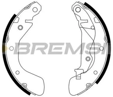 GF0633 Тормозные колодки зад. Chevrolet Aveo,Kalos 03-/Daewoo Kalos 02- BREMSI подбор по vin на Brocar