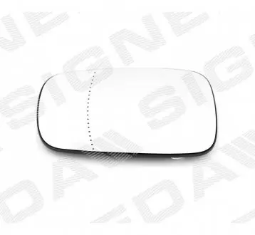 SRNM1051ELR Стекло зеркала с подставкой RENAULT SCENIC (JM), 06.03 - 08.06 SIGNEDA підбір по vin на Brocar
