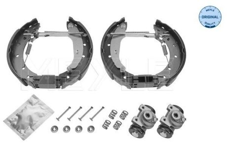 11145330025 ZESTAW SZCZĘK HAM. DACIA LOGAN 1,2-1,6 16V 04- Z CYLINDERKAMI MEYLE підбір по vin на Brocar