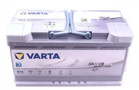 595901085D852 Акумуляторна батарея 95Ah/850A (353x175x190/+R/B13) (Start-Stop AGM) Silver Dynamic G14 VARTA підбір по vin на Brocar