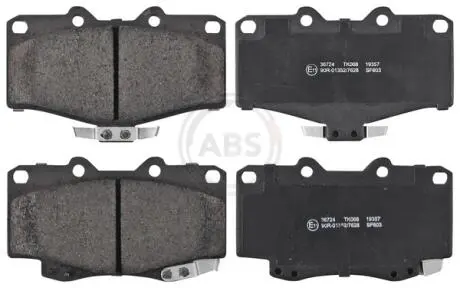 36724 Колодки тормозные пер. Land Cruiser/Hilux/4 Runner/Taro 89- A.B.S. підбір по vin на Brocar