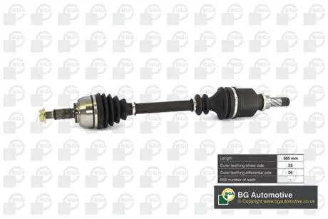 DS7349L Піввісь BGA підбір по vin на Brocar