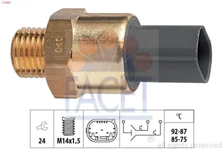 75691 Датчик включення вентилятора BMW 3 (E36) 1.6-1.9i 93-00 FACET підбір по vin на Brocar