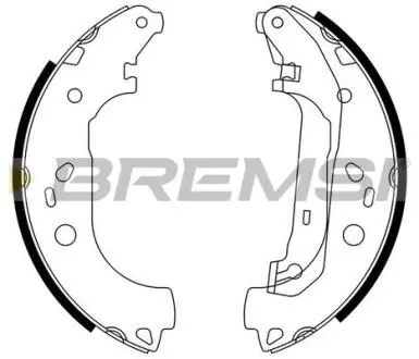 GF0245 Тормозные колодки зад. Ford Focus II 04-12 (Lockheed) BREMSI подбор по vin на Brocar