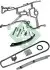 Комплект цепи ГРМ Opel Combo 1.4 16V 04-11, 66kw, Z14XEP 559 0025 30