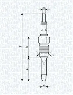 062900084304 Свічка попереднього MAGNETI MARELLI 062900084304 MAGNETI MARELLI підбір по vin на Brocar