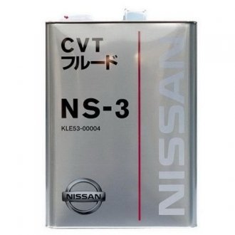 KLE5300004 Масло ATF NS-3 CVT Fluid (4L) (Nissan) NISSAN подбор по vin на Brocar