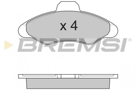 BP2462 Тормозные колодки перед. Ford Escort/Fiesta 90-02 BREMSI подбор по vin на Brocar