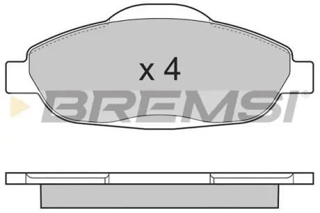 BP3364 Гальмівні колодки перед. Peugeot 308 07- (Bosch) BREMSI підбір по vin на Brocar