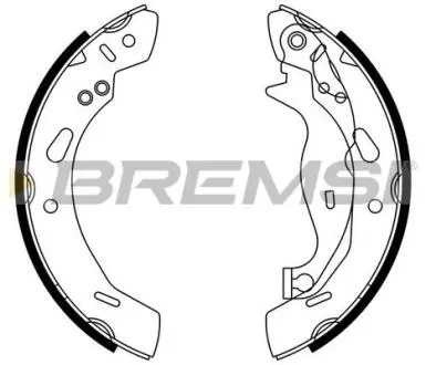 GF0249 Тормозные колодки зад. Ford Fiesta VI 08- (TRW) BREMSI подбор по vin на Brocar