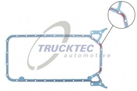 0210100 Прокладка поддона MB OM601/611 TRUCKTEC подбор по vin на Brocar