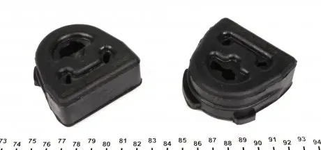 0239042 Резинка глушителя MB Sprinter/VW LT 96-06 TRUCKTEC подбор по vin на Brocar