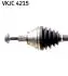 VKJC4215 Напіввісь VW Golf 2.0 12-/Skoda Octavia 12- (L) (36х472) SKF підбір по vin на Brocar