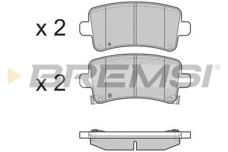 BP3379 Тормозные колодки зад. Opel Insignia 08- (TRW) BREMSI подбор по vin на Brocar