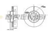 CD7218V Гальмівний диск перед. Caddy III 650kg (288x25) BREMSI підбір по vin на Brocar