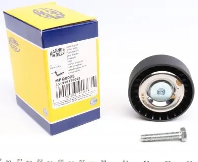 331316170025 Ролик генератора Citroen Jumper/Peugeot Boxer 2.8 HDi 00- (паразитний) (70х25) MAGNETI MARELLI підбір по vin на Brocar