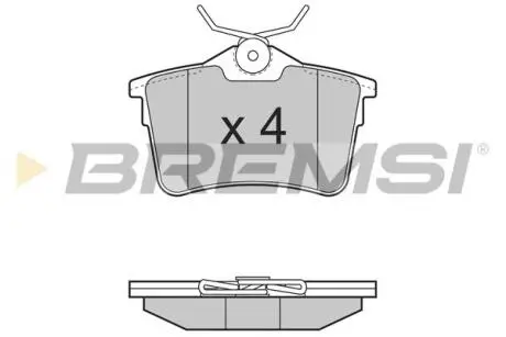 BP3386 Тормозные колодки зад. Berlingo/Partner 08- BREMSI подбор по vin на Brocar