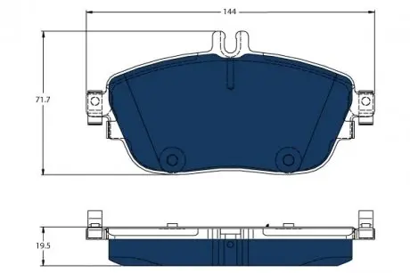 GDB1932BTE Тормозные колодки, дисковые TRW подбор по vin на Brocar