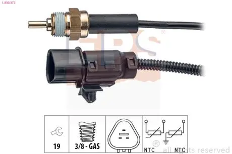1830373 Датчик температури Accent II,Elantra,Getz,Matrix,Kia Cerato,Sorento EPS підбір по vin на Brocar