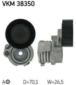 VKM38350 Роликовий модуль натягувача ременя SKF підбір по vin на Brocar