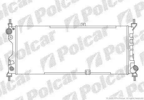 555508A3 Радиаторы охлаждения POLCAR підбір по vin на Brocar