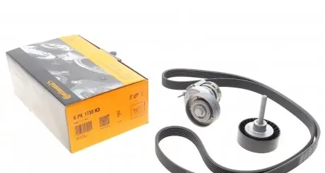 6PK1733K3 Комплект ременя генератора VW Golf/Passat/Polo/Touran 1.4/1.6TSI/FSI 03-14 CONTITECH підбір по vin на Brocar