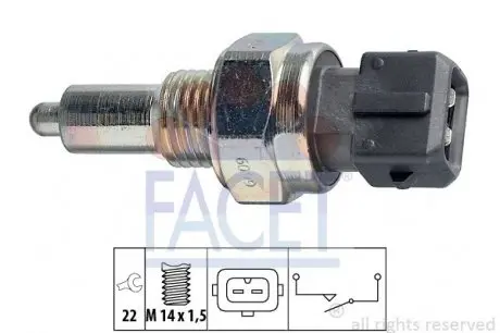 76099 Датчик зад хода Ducato/Boxer/Scudo/JUMPY FACET підбір по vin на Brocar