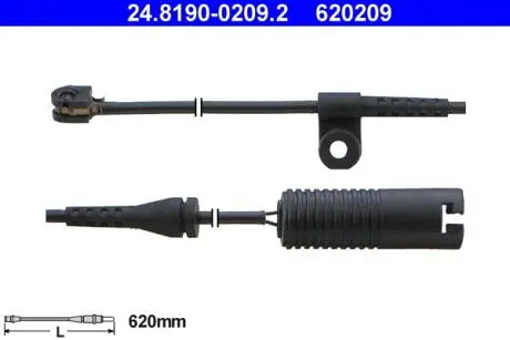 24819002092 Сигнализатор, износ тормозных колодок ATE подбор по vin на Brocar