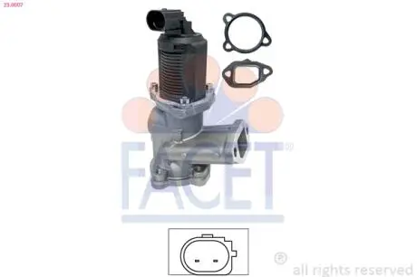 230007 Клапан EGR Combo/Doblo 1.3 CDTI/JTD 04- FACET підбір по vin на Brocar